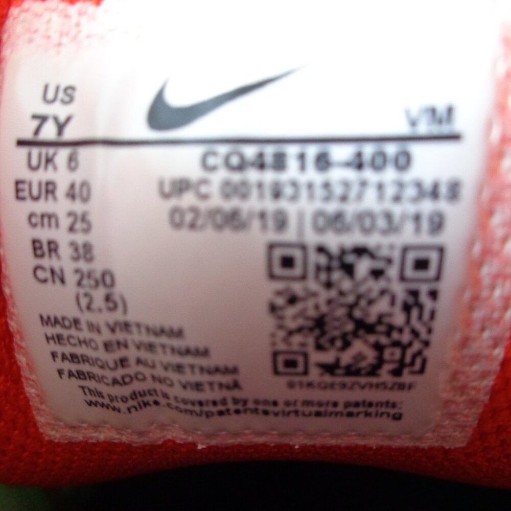 Nike Air Max Plus Swoosh Chain Running Shoes CQ4816-400 Youth Boys GS Size 7Y - Picture 4 of 9